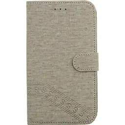 Чехол-книжка Toto Book Silicone Slide Universal Cover 6.5" (№4) Gray