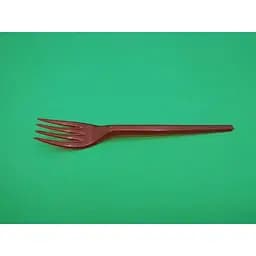 Вилка пластиковая одноразовая красная 100 шт.