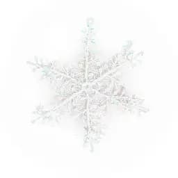 Снежинка одинарная 11 см