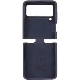 Чохол Foldables Silicone Cover Lakshmi (AAA) для Samsung Galaxy Z Flip4 Темно-синій / Midnight blue - мініатюра 3