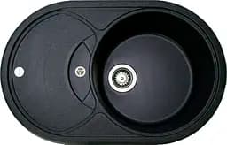 Кухонная мойка Adamant Shell 770x495x200 чёрный 147223, Черный