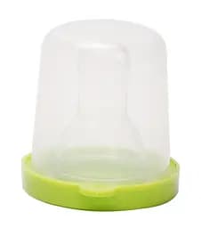 Соска силиконовая Курносики, круглая, в контейнере, размер L, от 6 мес., салатовый (7030 L)