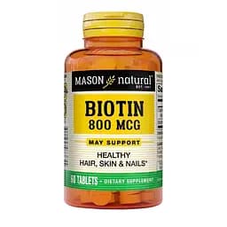 Биотин 800 мкг Mason Natural Biotin 60 таблеток
