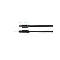 Кабель мультимедійний Optical Toslink 2.0m black Vention (BAEBH) - мініатюра 11