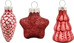 Набор елочных игрушек House of Seasons 4.5 см 14 шт темно-розовый (8720362102755)