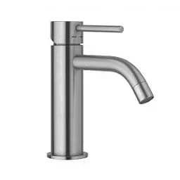 Смеситель для раковины Paffoni Light без донного клапана steel LIG071ST, Нержавеющая сталь