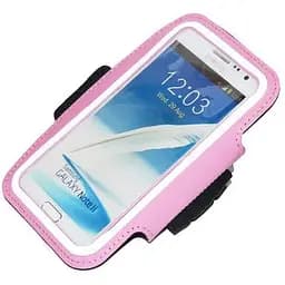 Чохол спортивний на руку Armband для Note 2 3 телефон 5.0-5.8 дюйма рожевий