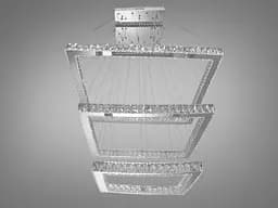 Світильник підвісний LED Diasha 8787-3A/810+650+490 165W, хром, сучасний стиль, регульована висота, пульт ДУ - мініатюра 4