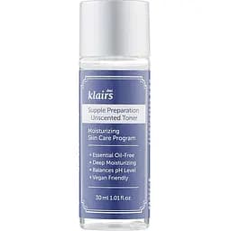 Пом'якшувальний тонер для обличчя Klairs Supple Preparation Unscented Toner 30 мл