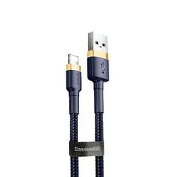 Кабель Baseus Cafule Lightning 1.5A (2m) gold/blue (CALKLF-CV3)