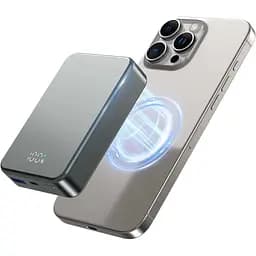 Магнітний бездротовий портативний зарядний пристрій ємністю 26800 мАг, USB C для iPhone