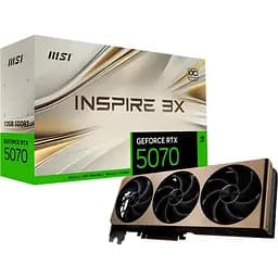 Видеокарта MSI GeForce RTX 5070 12G INSPIRE 3X OC (G5070-12I3C) UA [135636]