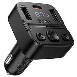 АЗУ FM модулятор Hoco E87 Delta 35W (1USB-A/1C)