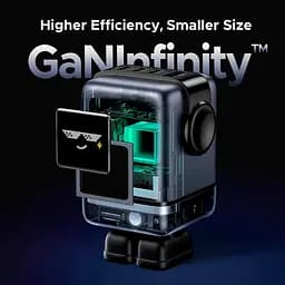 Зарядний пристрій 4xUSB 100W (3xUSB-C+USB-A) Gan Robot tech Fast Charger Сірий X688 Ugreen - мініатюра 8