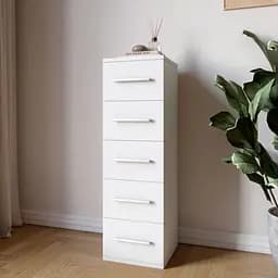 Комод 5 ящиков М-ЗОН Джеко 300 Нимфея Альба (MZN-031016)