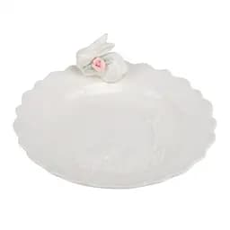 Тарілка Elisey Весняний сад біла 21 см (5009-013)