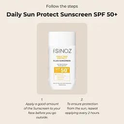 Сонцезахисний флюїд для обличчя Sinoz Daily Sun Protection SPF50+ 50 мл - мініатюра 3