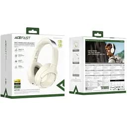 Бездротові навушники Acefast H5 active noise cancelling wireless headset Milky White - мініатюра 2