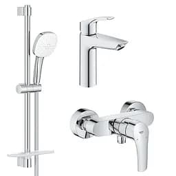 Набор смесителей Grohe Eurosmart 3 в 1 для душа UA123244M1 Хром