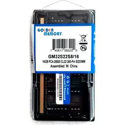 Модуль пам'яті для ноутбука SoDIMM DDR4 16GB 3200 MHz Golden Memory (GM32S22S8/16) - мініатюра 2