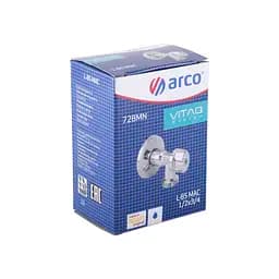 Кран кульовий кутовий Arco 1/2″х 3/4″ 728MN металева ручка L85MAC 000023455 - мініатюра 3
