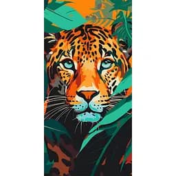 Картина по номерам "Хищный взгляд" 11554-AC 40х80 см