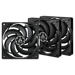Корпусний вентилятор 120 мм Arctic P12 Slim PWM PST 3pcs ACFAN00275A Black - мініатюра 2