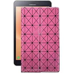 Чехол StatusCASE из экокожи для планшета Samsung Galaxy Tab A8.0 2017 (T385) Розовый ромб