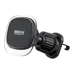 Тримач телефону автомобільний Brevia AirVent Pro СrystalMag на дефлектор, 4 магніти, чорний(48510)