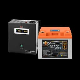Комплект резервного живлення LP (LogicPower) ДБЖ + літієва (LiFePO4) батарея (UPS В800+ АКБ LiFePO4 640W)