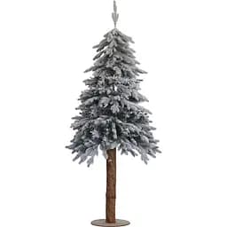 Штучна ялинка Yes! Fun Лігурія лита на дерев'яному стовбурі 1.8 м засніжена (904273)