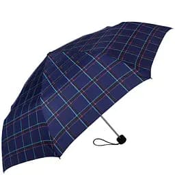 Жіноча складана парасолька механічна Happy Rain 100 см синя - мініатюра 2