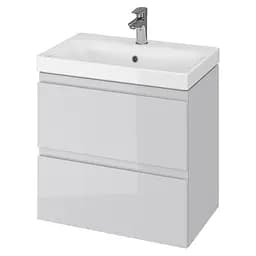 Тумба для ванної кімнати Cersanit Cet В05 з умивальником Cersanit Moduo Slim 60 см Сірий UN509-043 30412