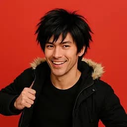 Перука для косплею Shinpachi Shimura з манги Gintama Чорний