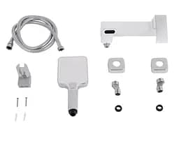 Змішувач для ванни Qtap Swan Cascada, Chrome/White (k35) з душовим гарнітуром QTSWA260CRW45569 - мініатюра 2