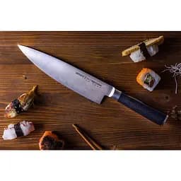 Ніж кухонний Шеф, 200 мм Samura MO-V Stonewash (SM-0085B) - мініатюра 3