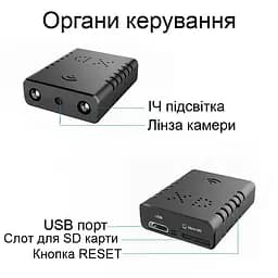 Міні камера wifi Nectronix XD WIFI, запис відео HD 1280х720, SD до 128 Гб, додаток V380PRO (101014) - мініатюра 5