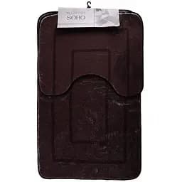 Набір килимків для ванної та туалету Soho Brown (tex mat 50*40, 50*80 см Brown)