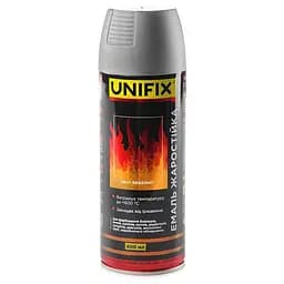 Емаль жаростійка в балончику Unifix 400мл срібло