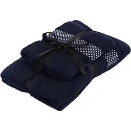 Набір рушників махрових Ardesto Holiday 50х90 см 70х140 см 2 шт. 100% бавовна синій (ART2557IN) 