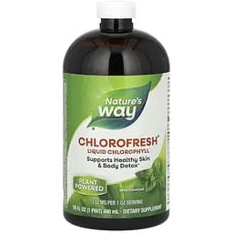 Жидкий Хлорофилл Nature's Way Liquid Chlorophyll мятный вкус 480 мл (NWY03501)