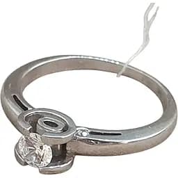 Срібне кільце Лазурит з фіанітом. 11002р 16,5