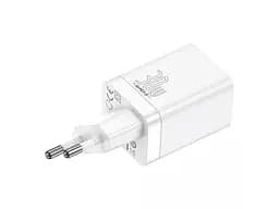 Мережевий зарядний пристрій Baseus Super Si Pro Quick Charger 1USB + 1Type-C 30W CCSUPP-E02 White - мініатюра 6