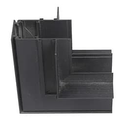 Соединитель угловой внутренний для встроенного магнитного шинопровода черный 48VDC