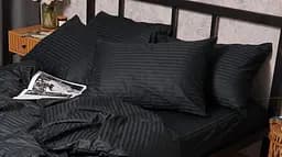 Набір наволочок Moon&Star Satin Stripe Midnight Luxe 40х40 см 2 шт - мініатюра 2