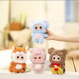 М'яка іграшка сюрприз у стилі Лабубу Baby Three Kawaii пухнастий брелок звірята 3й сезон - мініатюра 4