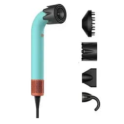 Фен-стайлер для волосся Super Hairdryer 1600 Вт 4 насадки, блакитний