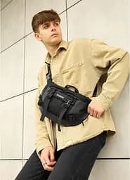 Велика чоловіча поясна сумка бананка для планшета Sambag 38х21 см sum0027311 - мініатюра 12