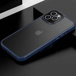 TPU+PC чохол Metal Buttons для Apple iPhone 12 Pro / 12 6.1" Чохлі, Синій, TPU+PC, Протиударний, Накладка - мініатюра 2