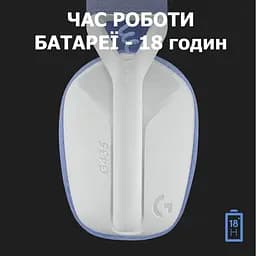 Ігрова гарнітура Logitech G435 Lightspeed Wireless White (981-001074) - мініатюра 6